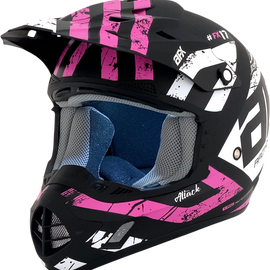 FX-17 Helmet - Attack - Matte Black/Fuchsia - Medium