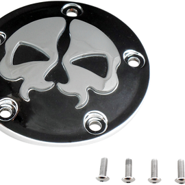 Point Cover Split Skull - Black - 5 Hole