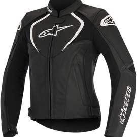 Stella GP Plus R v2 Leather Jacket - Black/White - US 10 / EU 46