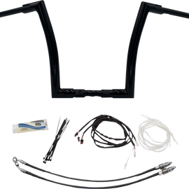 14" Black 1-1/2" Flat Top Handlebar Kit