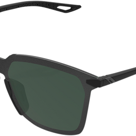 Legere Sunglasses - Square - Matte Black - Gray Green