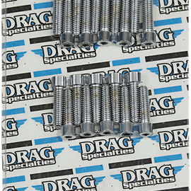 Bolt Kit M8 Rocker Cover Smooth All Chrome