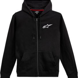 Ageless Chest Zip Hoodie - Black/White - XL