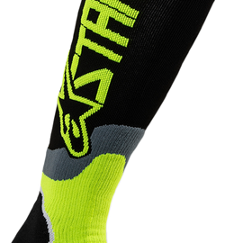 MX Plus 2 Youth Socks - Black/Yellow - Medium/Large