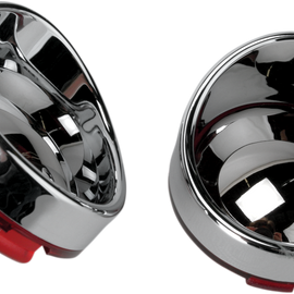 Visor-Style Bezel/Lenses - Red/Mirror