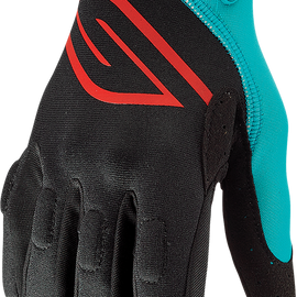 Circuit Gloves - Black/Aqua - Medium