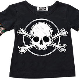 Youth Tattoo Sleeve T-Shirt - Black - 2T