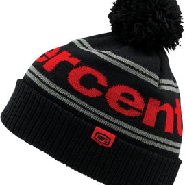 Rise Beanie - Black/Red - One Size FIts Most