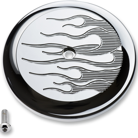 Flame Air Cleaner Cover - Chrome