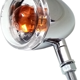 DOT Turn Signal - Single Filament - Clear/Chrome