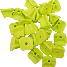 Single Backer Plates - Hi-viz Green - 24 Pack