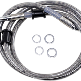 2" Brake Line - Front - Stainless Steel - FXDDB08-16