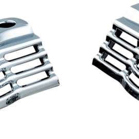 Spark Plug Cover - Slotted - Chrome