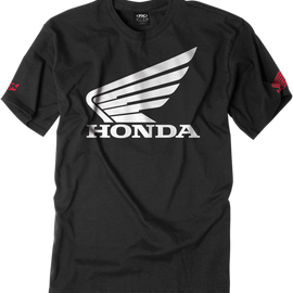 Honda Big Wing Short Sleeve T-Shirt - Black - Large