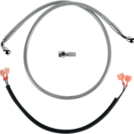 Rear Brake Line FXST 89-99 w/ Wire Harness Stainless Steel