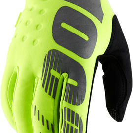 Brisker Gloves- Fluo Yellow/Black - Small