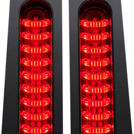 Saddlebag Lights - Red - Gloss Black