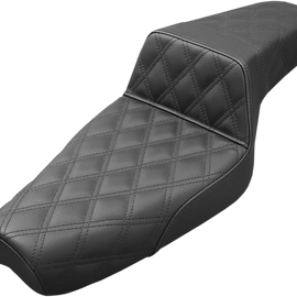 Step Up Seat - Lattice Stitched - Black - XL0849