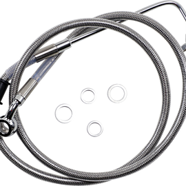 Brake Line - 15-17 Softail - Stainless Steel +8"