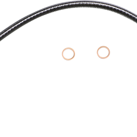 Brake Line - Front - 3/8" - 35° - 15" - KARBONFIBR