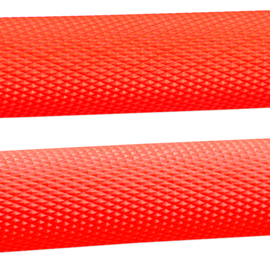 Grips - Ruffian - 8" - Snow - Fluorescent Red