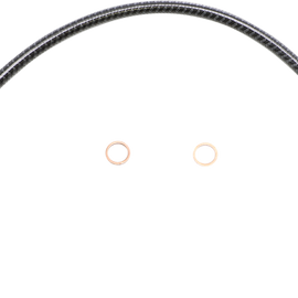 Brake Line - Front - 3/8" - 35° - 17" - KARBONFIBR