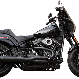 2:1 50 State Exhaust for M8 Softail - Black/Black