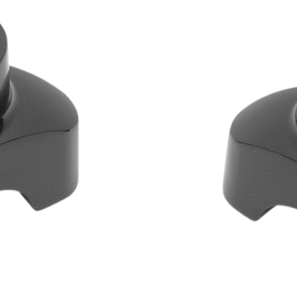 Risers - Straight - 1.7" - Black