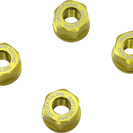 Aluminum Sprocket Nuts - Gold - M8 x 1.25