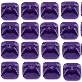 Single Backer Plates - Purple - 24 Pack