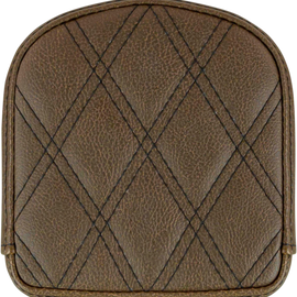 Lattice Stitched Sissy Bar Pad - Brown