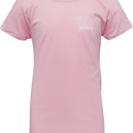 Girl's Metal T-Shirt - Pink - Medium