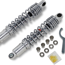 Premium Ride-Height Adjustable Shocks - Chrome - Standard - 13.5"