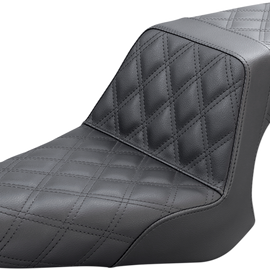 Step Up Seat - Lattice Stitched - Black