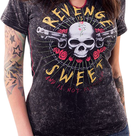 Women's Revenge is Sweet T-Shirt - Black - XL