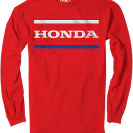 Honda Stripes Long-Sleeve T-Shirt - Red - 2XL