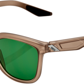 Hudson Sunglasses - Crystal Sepia - Gray/Green