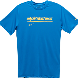 Tech Line Up Performance T-Shirt - Bright Blue - Large