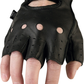 243 Half Gloves - Black - Large