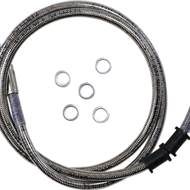 Brake Line - Front - +6" - Stainless Steel - XL