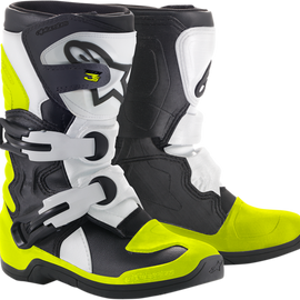 Youth Tech 3S Boots - Black/White/Yellow - US 13