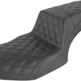 Step Up Seat - Lattice Stitched - Black - Indian