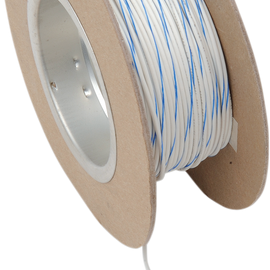 100' Wire Spool - 18 Gauge - White/Blue