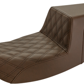 Step Up Seat - Driver Lattice Stitched - Brown