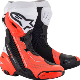 Supertech V Boots - Black/Orange/White - US 10.5 / EU 45
