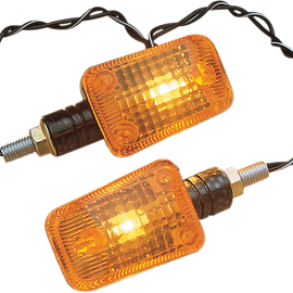 Mini Stalk Marker Lights - Carbon/Amber