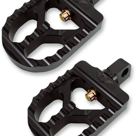 Adjustable Serrated Short Peg - Black