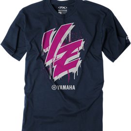 Youth Yamaha Drip T-Shirt - Navy - Large