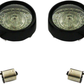 Bullet Turn Signal - 1156 - Gloss Black - Smoke Lens