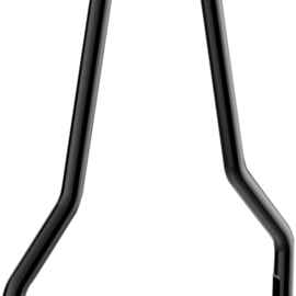 Round Tapered Sissy Bar - Black - 10"